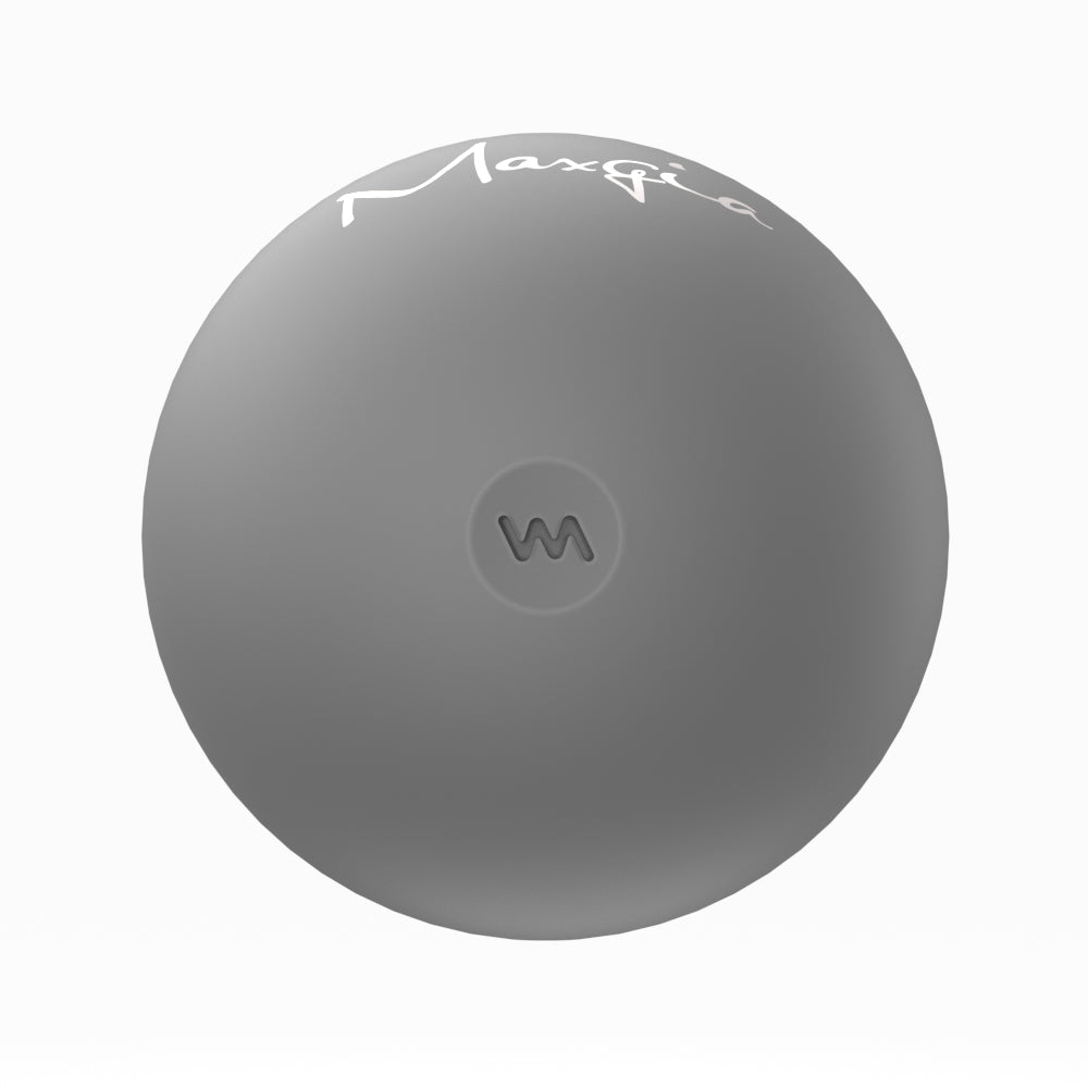 Maxgia Single Massage Ball, 3" Vibrating Massage Roller Ball with 5 Vibrations, Gray