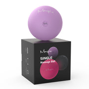 Maxgia Electric Massage Ball, Single Ball and Double Ball, Purple (2 iterms)