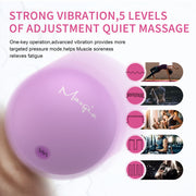 Maxgia Single Massage Ball, 3" Vibrating Massage Roller Ball with 5 Vibrations, Purple